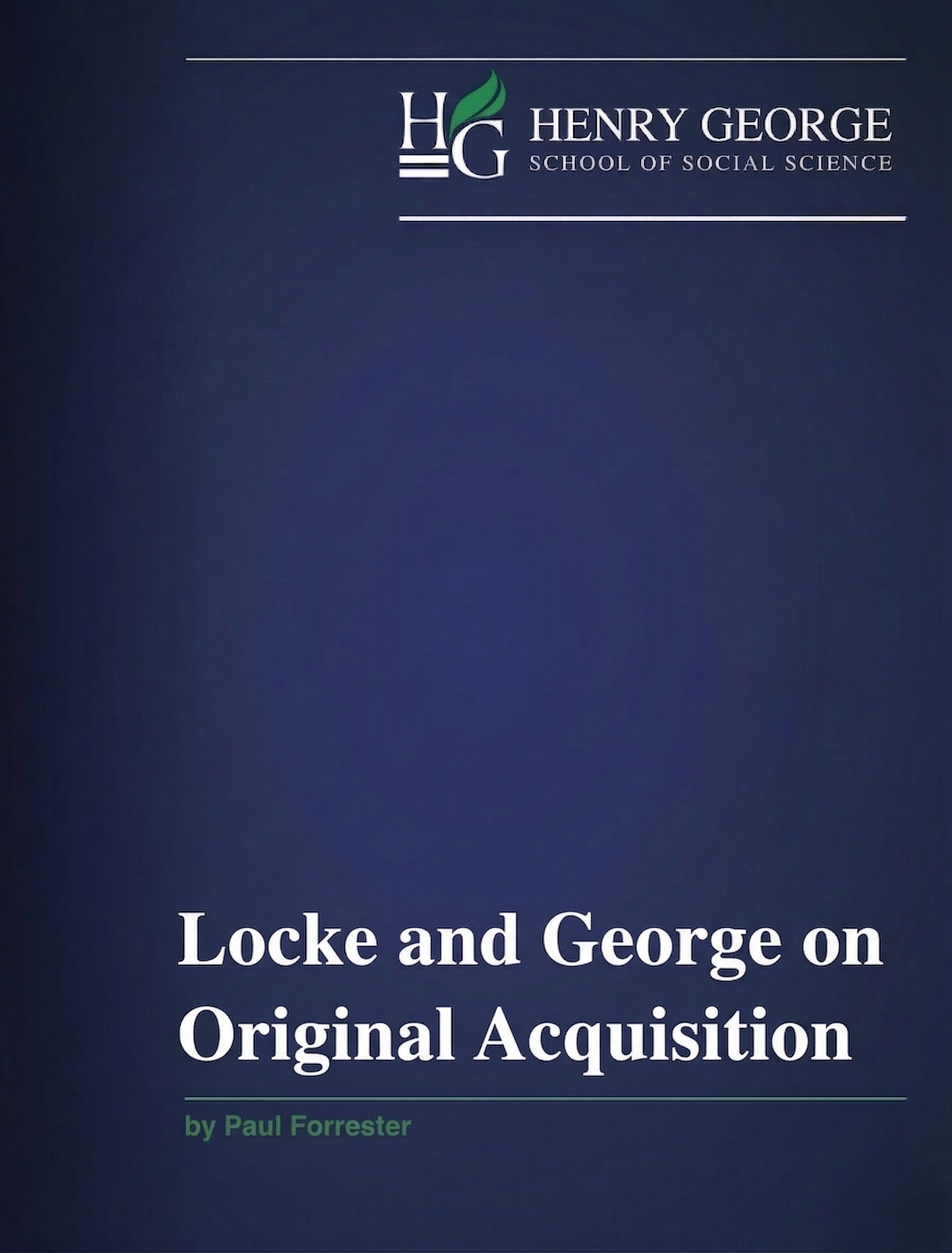 Locke and George on Original Acquisition — 2024 contest feature image.