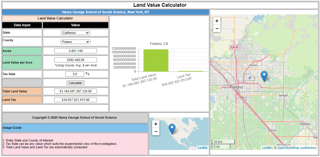 Figure 1 – Scenario 1 Fresno County