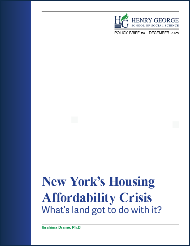 New York’s Housing Affordability Crisis – What’s land got to do with it (Cover)
