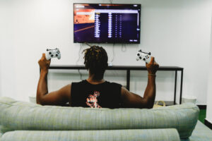 Playing video games controller