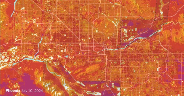 We Mapped Heat in 3 U.S. Cities. Some Sidewalks Were Over 130 Degrees.